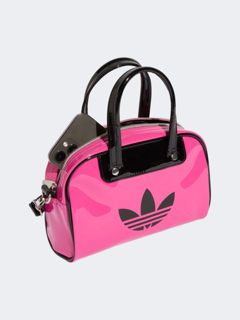 Adidas Adicolor Women Originals Mini Bowling Bag Semi Lucid Fuchsia