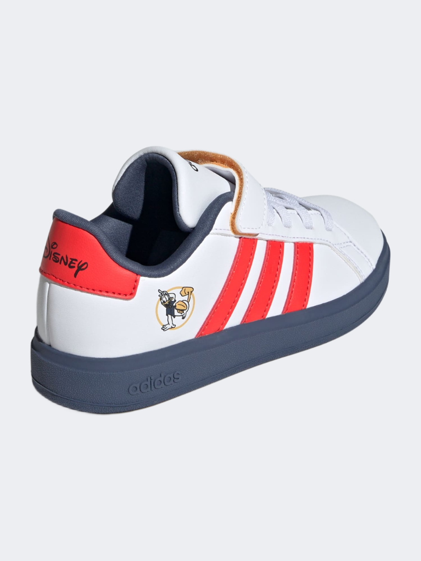 Adidas X Disney Mickey And Friends Grand Court Ps-Boys Sportswear Shoes Red/White/Ink