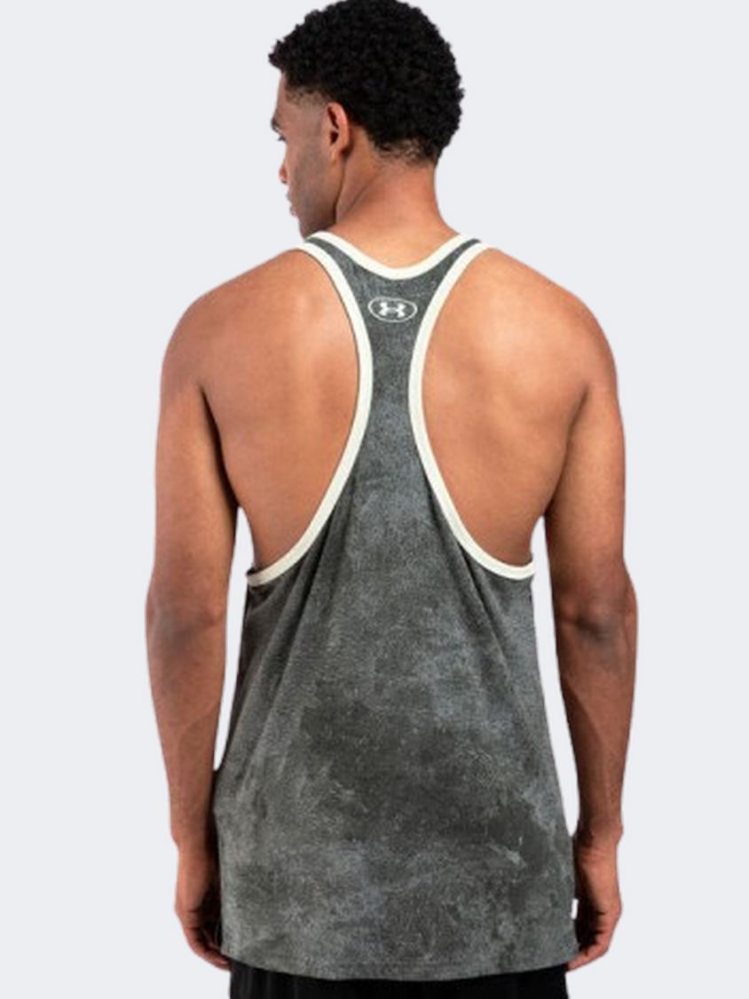 Under Armour Project Rock Racer Men Training Tank Clay Green/Silt