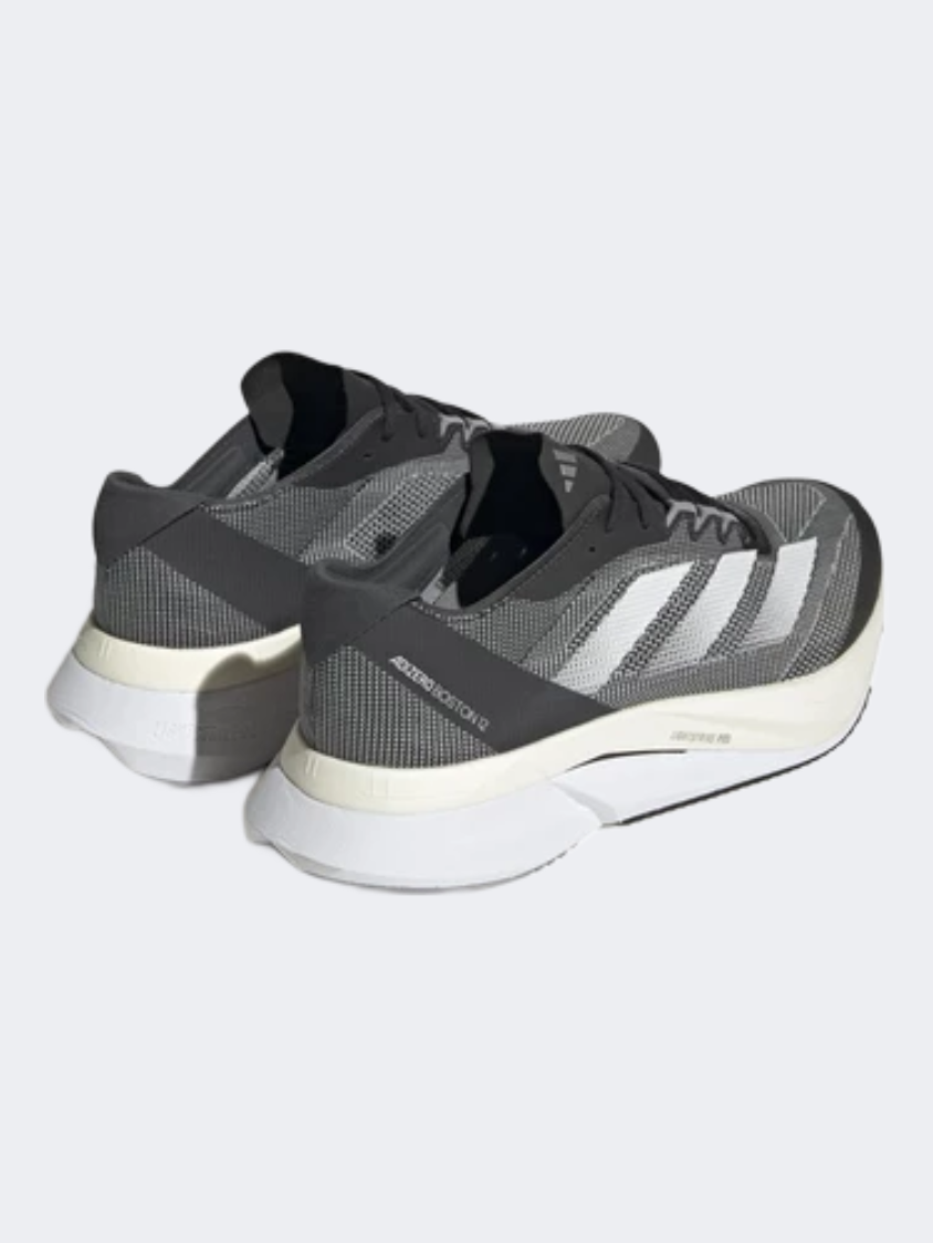 Adidas Adizero Boston 12 Men Running Shoes Black/White/Carbon