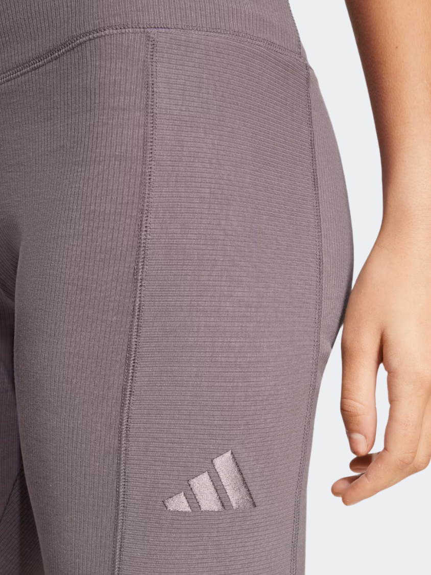 Adidas All Szn Rib Women Sportswear 7/8 Tight Grey