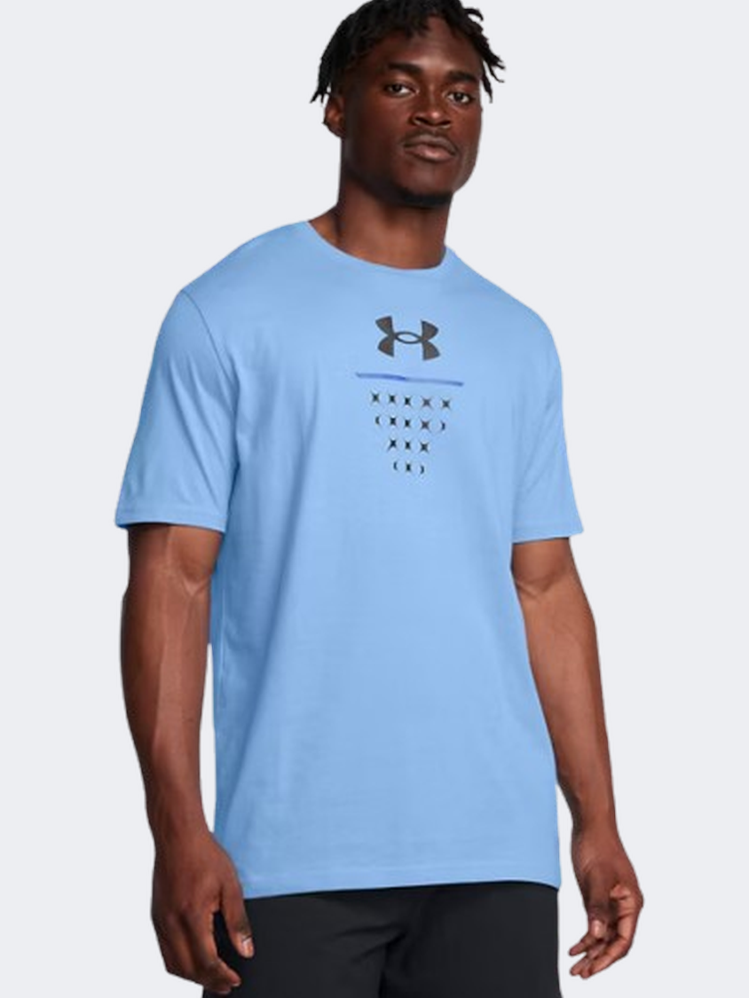 Under Armour Net Icon Men Basketball T-Shirt Horizon Blue/Tech