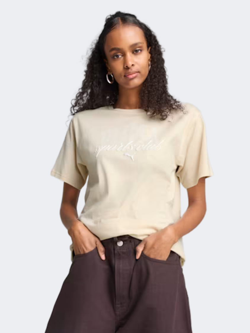 Puma Class Relaxed Women Lifestyle T-Shirt Alpine Snow