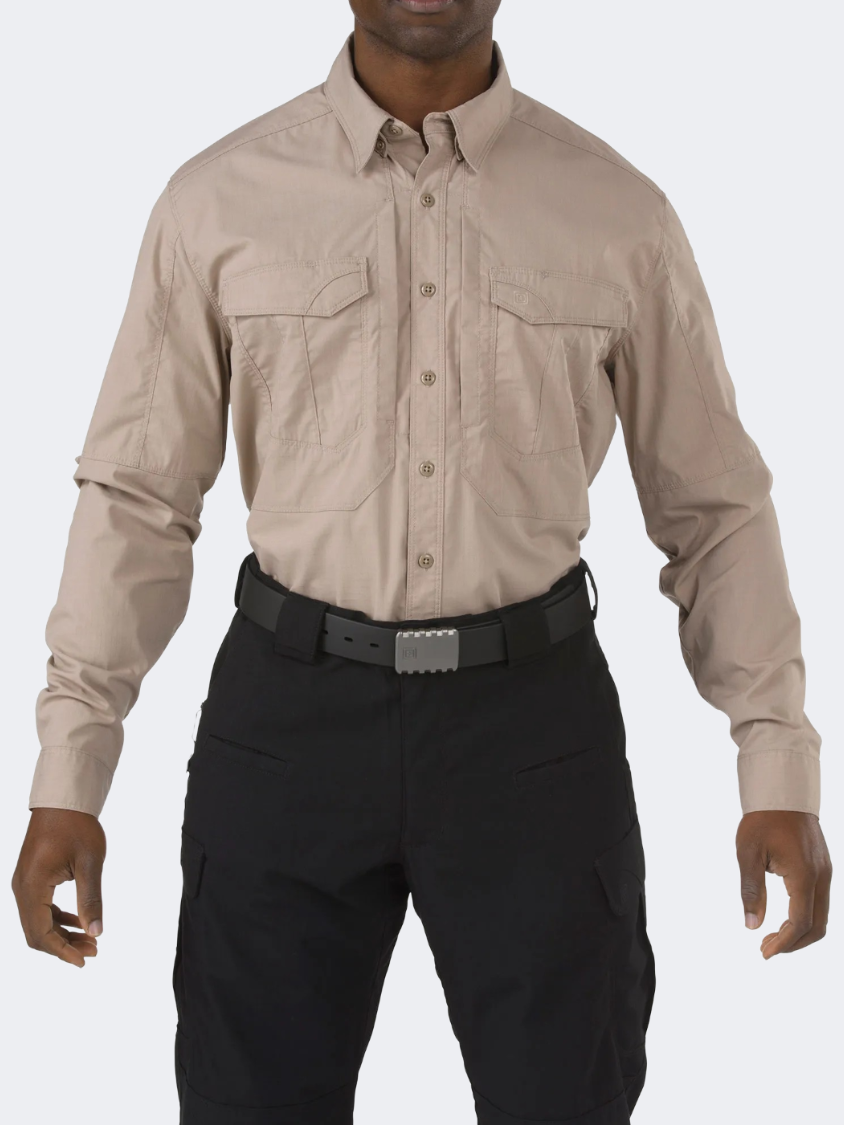 5-11 Stryke Men Tactical Shirt Khaki