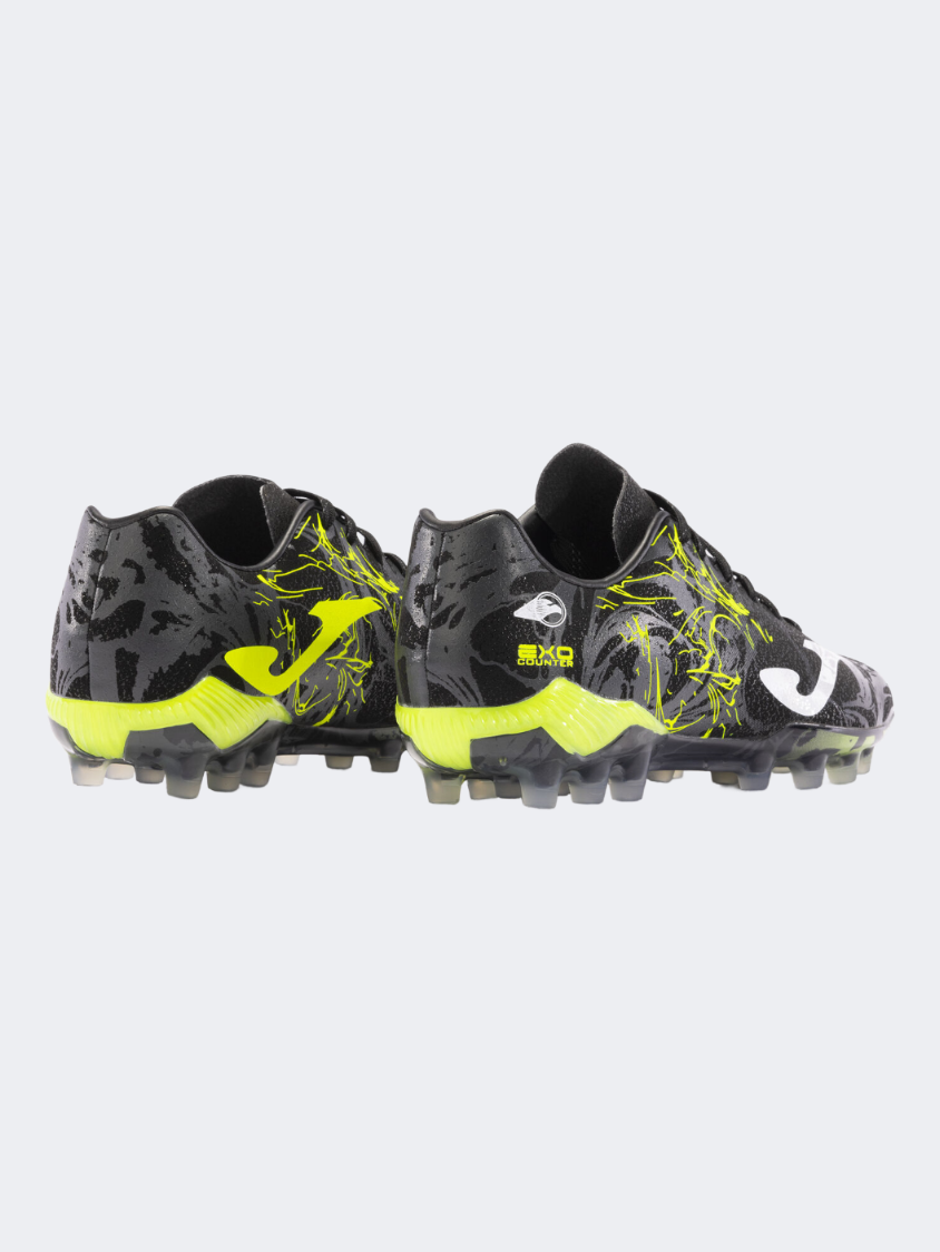 Joma Super Copa 2401 AG Men Football Shoes Black/Lemon Fluor