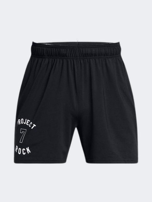 Under Armour Project Rock Mesh Badge Of Honor Men Training Short Black/White