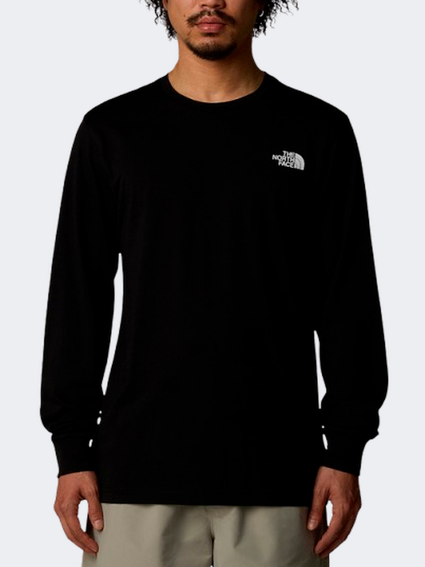 The North Face إيزي للرجال نمط حياة بأكمام طويلة أسود