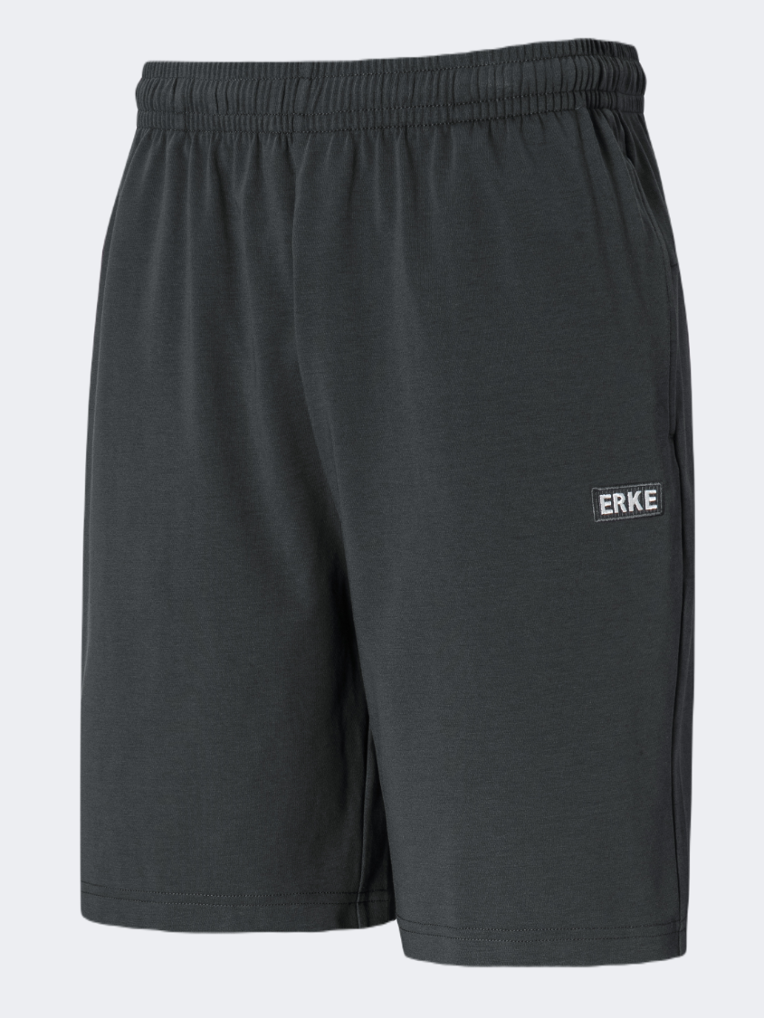 Erke Knitted Men Lifestyle Short Dark Grey