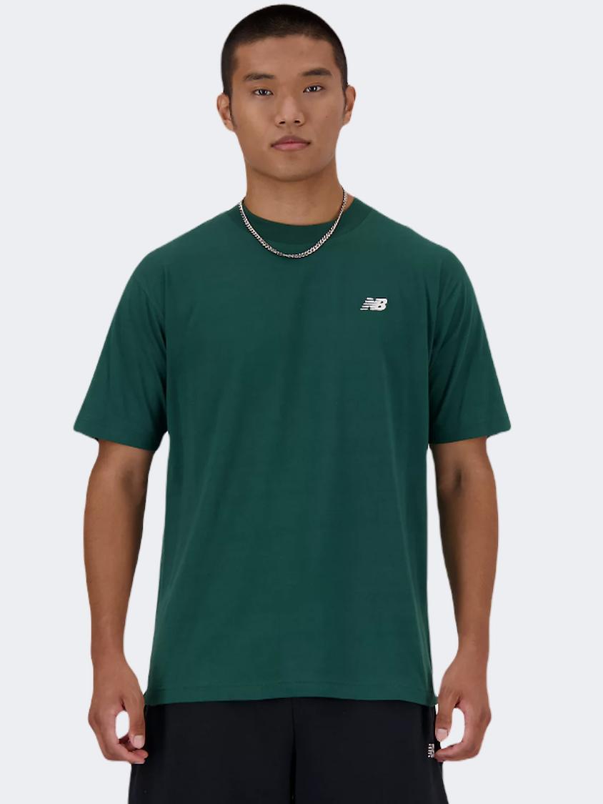 New Balance Small Logo Men Lifestyle T-Shirt Nightwatch Green