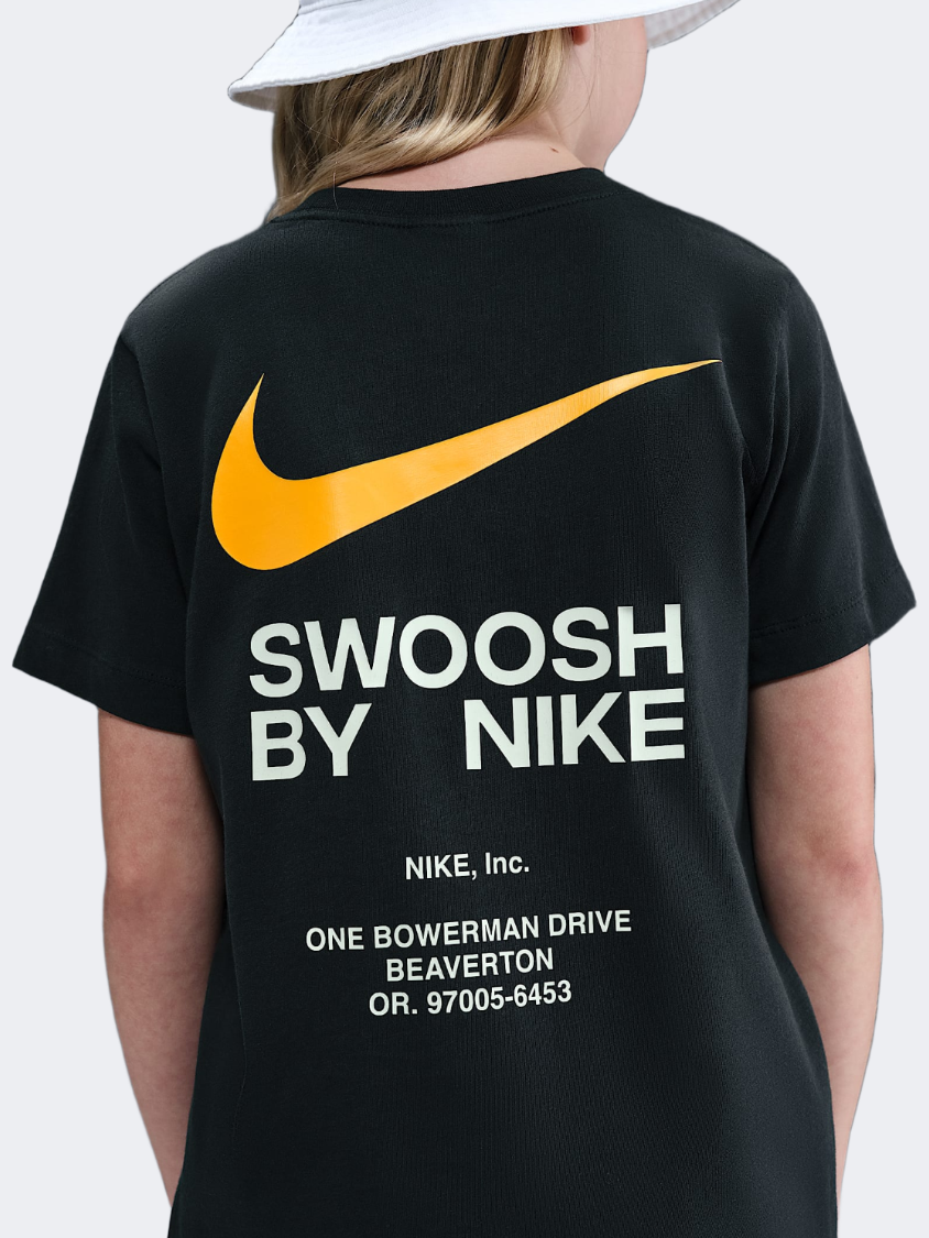 Nike Sportswear أولاد Lifestyle تي شيرت أسود/ذهبي