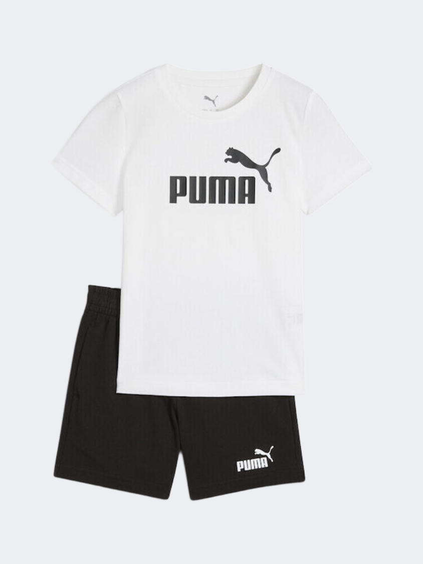 Puma Essentials No.1 Logo Boys Lifestyle Set White/Black