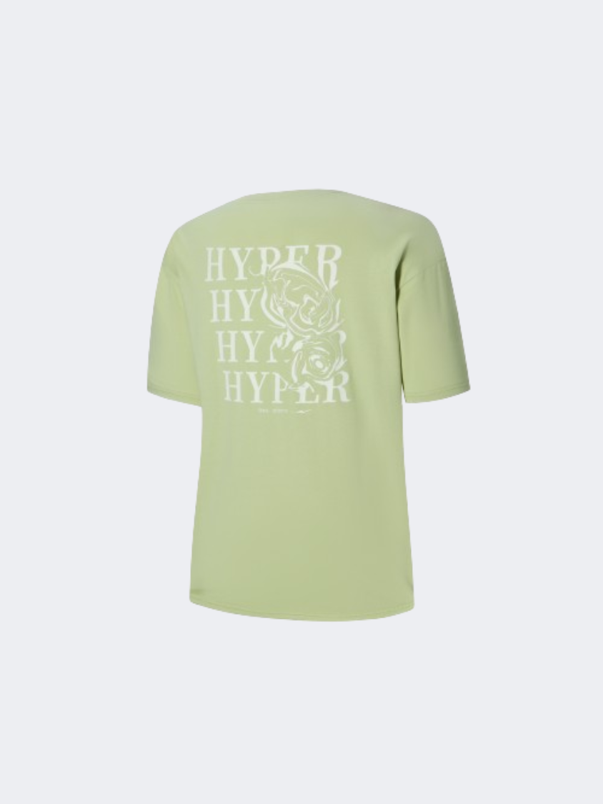 Erke Crew Neck Women Training T-Shirt Green