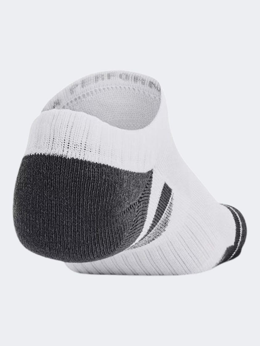 Under Armour Performance 3 Pack Unisex Training Sock White/Pitch Grey