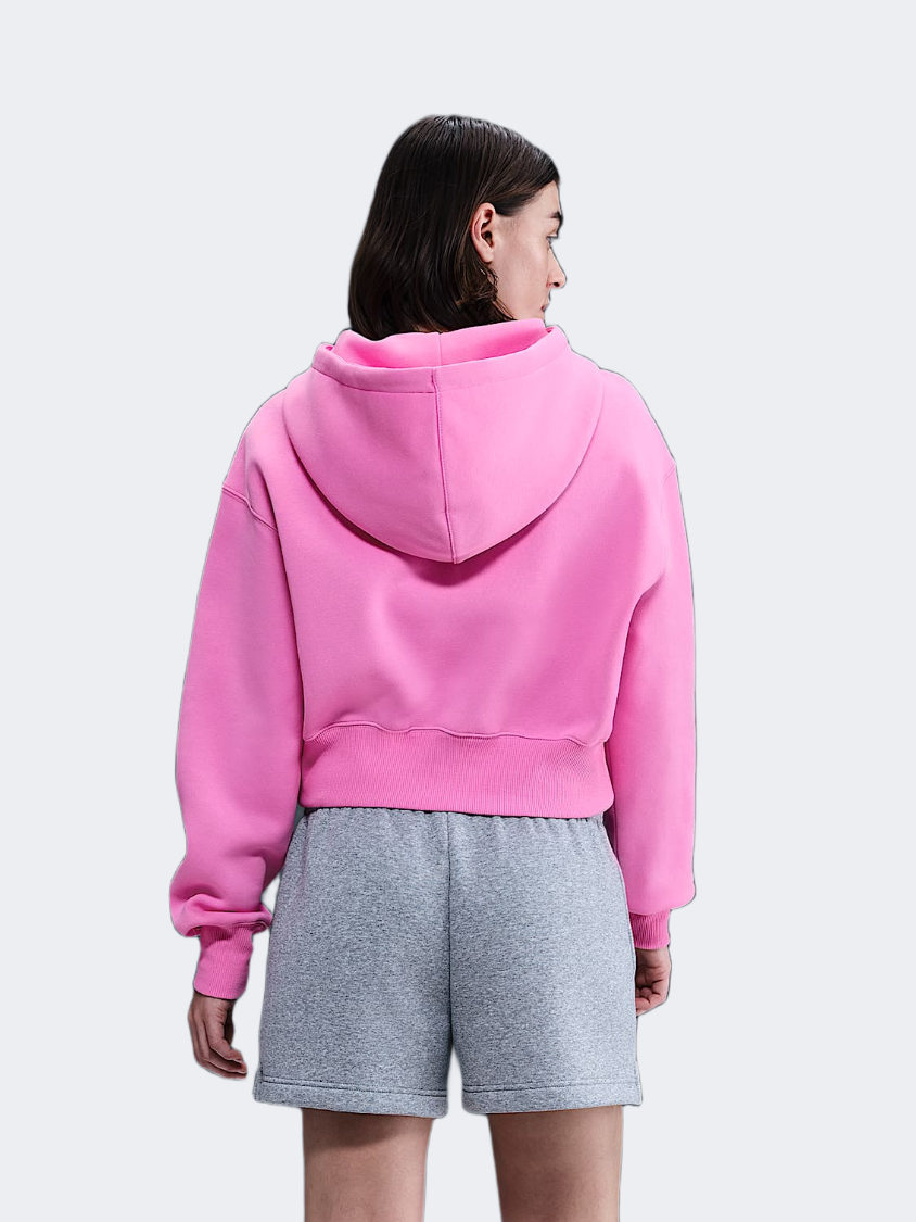 نايك سبورتسوير فينيكس فليس نساء Lifestyle هودي وردي مرح/سيل