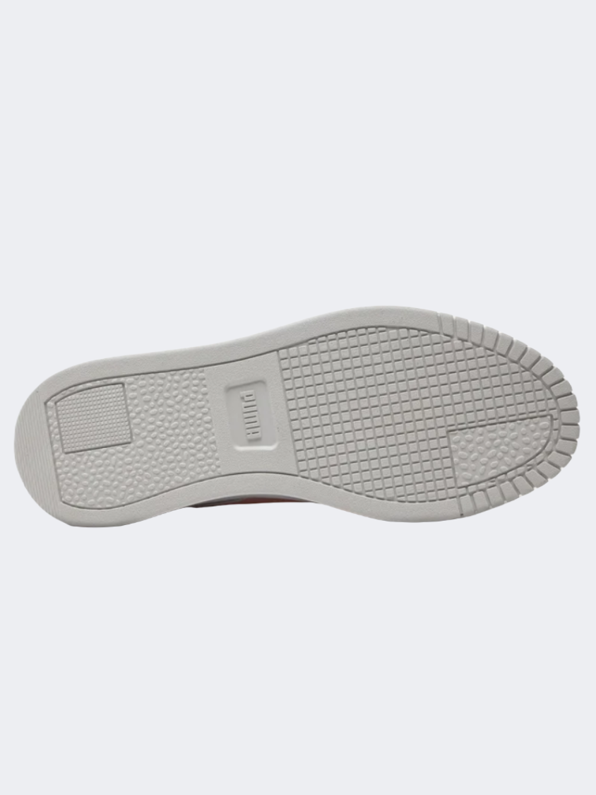 حذاء حياة الشارع للأطفال من Puma Carina Street Jr Gs للبنات أبيض/وردي/رمادي