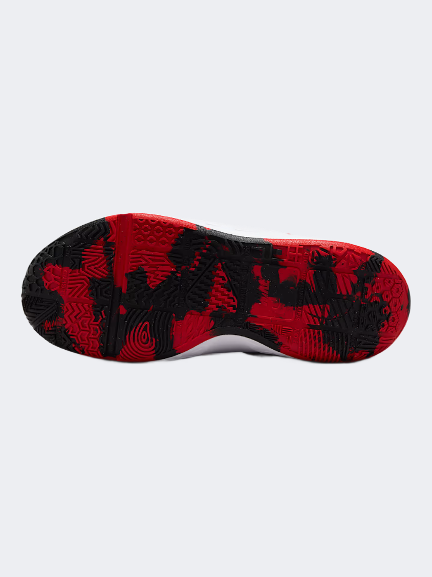 Nike Team Hustle D 12 Gs-Boys Basketball Shoes Black/Red/White