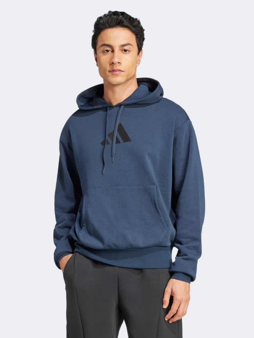 Adidas All Gym Category Pump Cover Men Training Hoody Aurora Ink