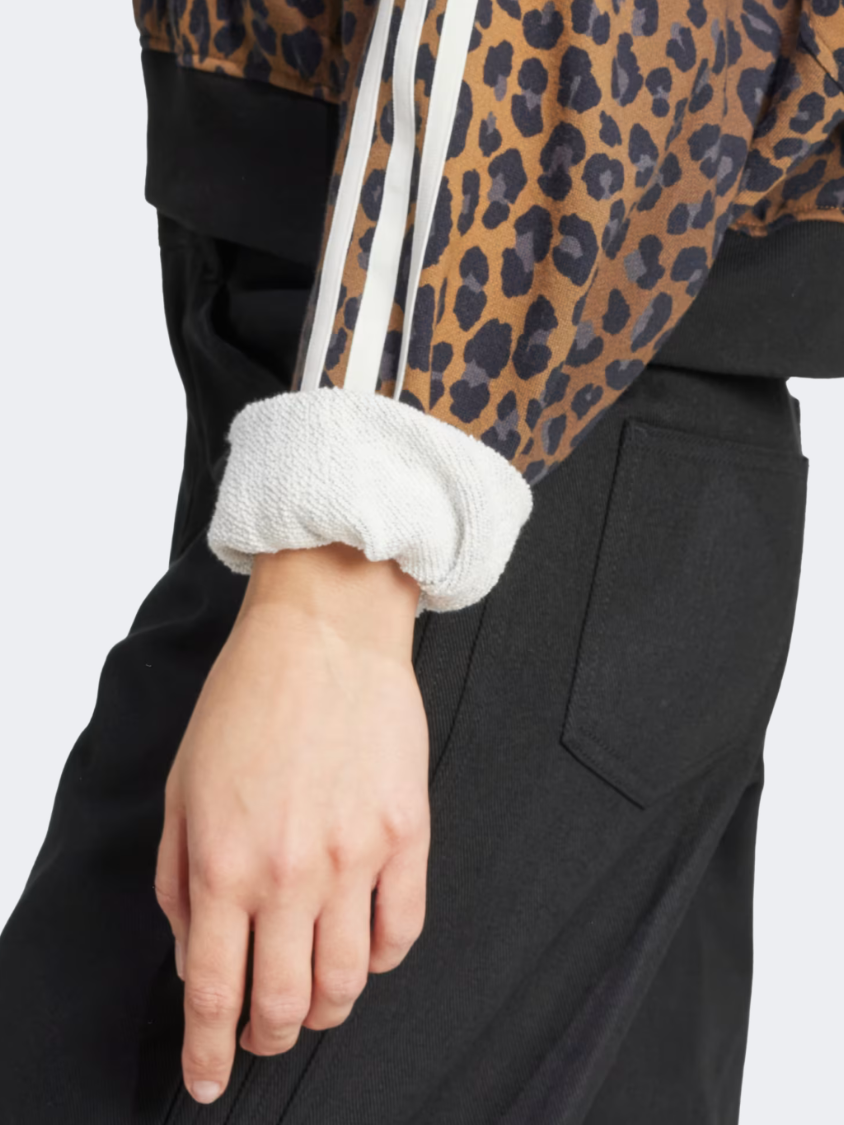 Adidas Leopard Crewneck Women Original Sweatshirt Multicolor