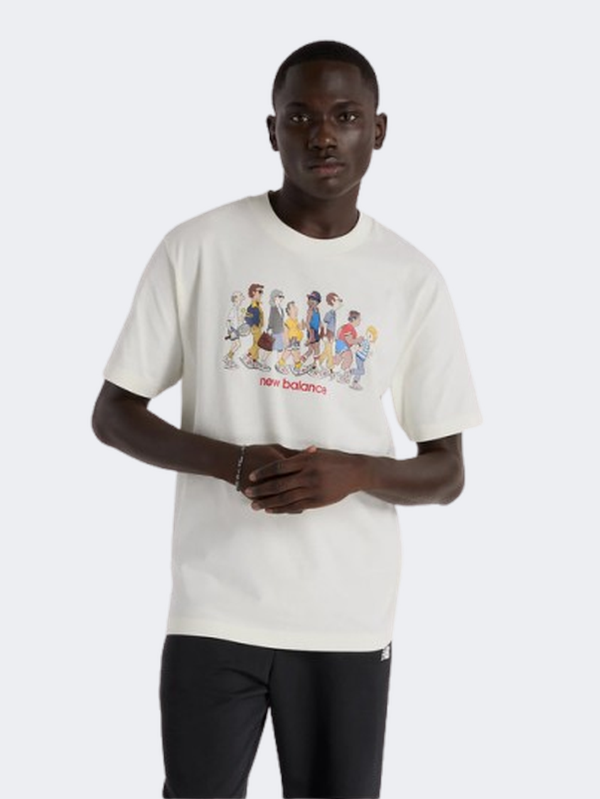 New Balance Athletics Relaxed Archive Walk Men Lifestyle T-Shirt Sea Salt