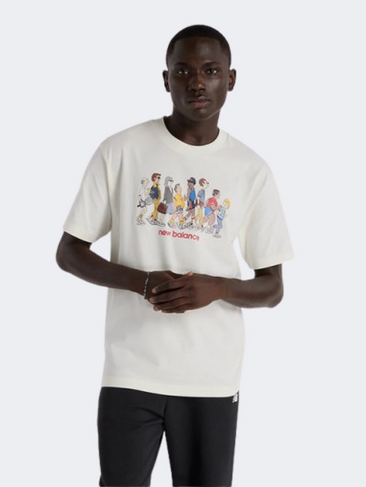 New Balance Athletics Relaxed Archive Walk Men Lifestyle T-Shirt Sea Salt