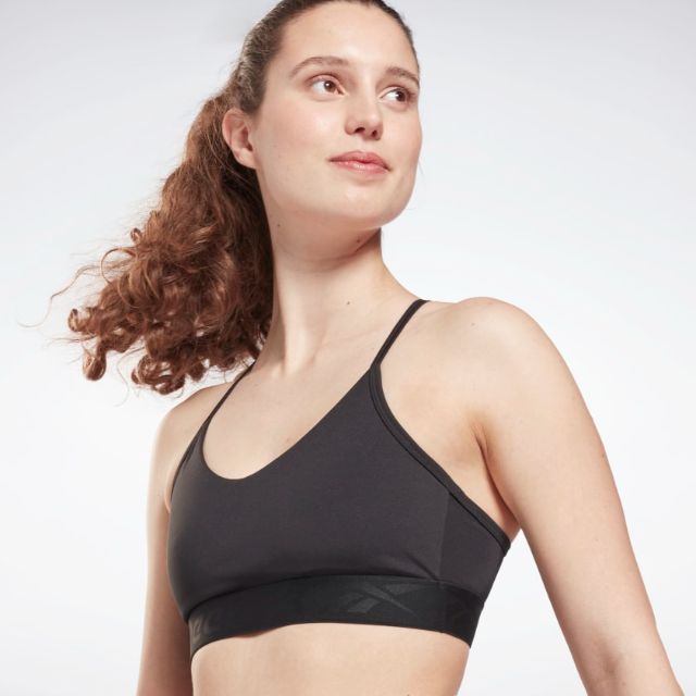 Reebok Strappy Back Low-Impact Women Training Bra Night Black