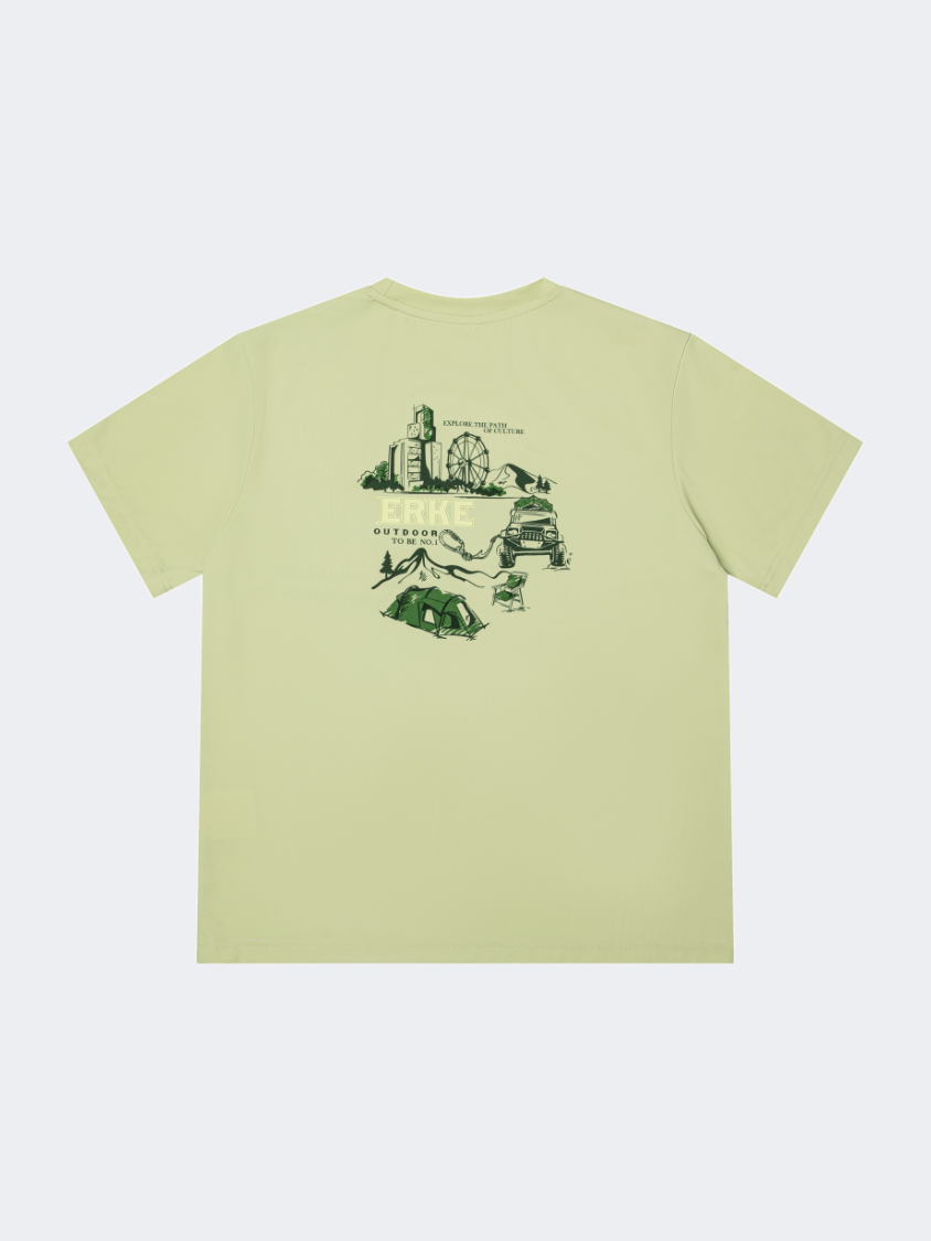 تي شيرت Lifestyle للأولاد من Erke لون أخضر ييد