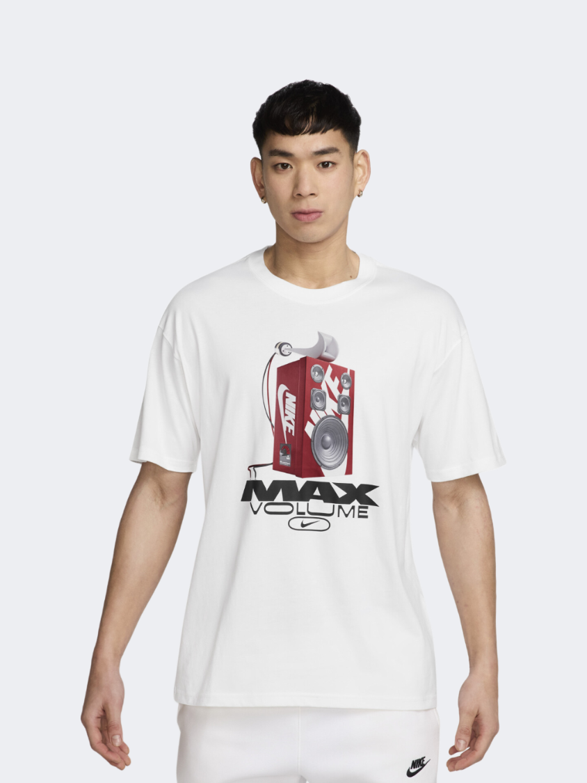 تي شيرت لايف ستايل للرجال Nike Sportswear Max 90 أبيض