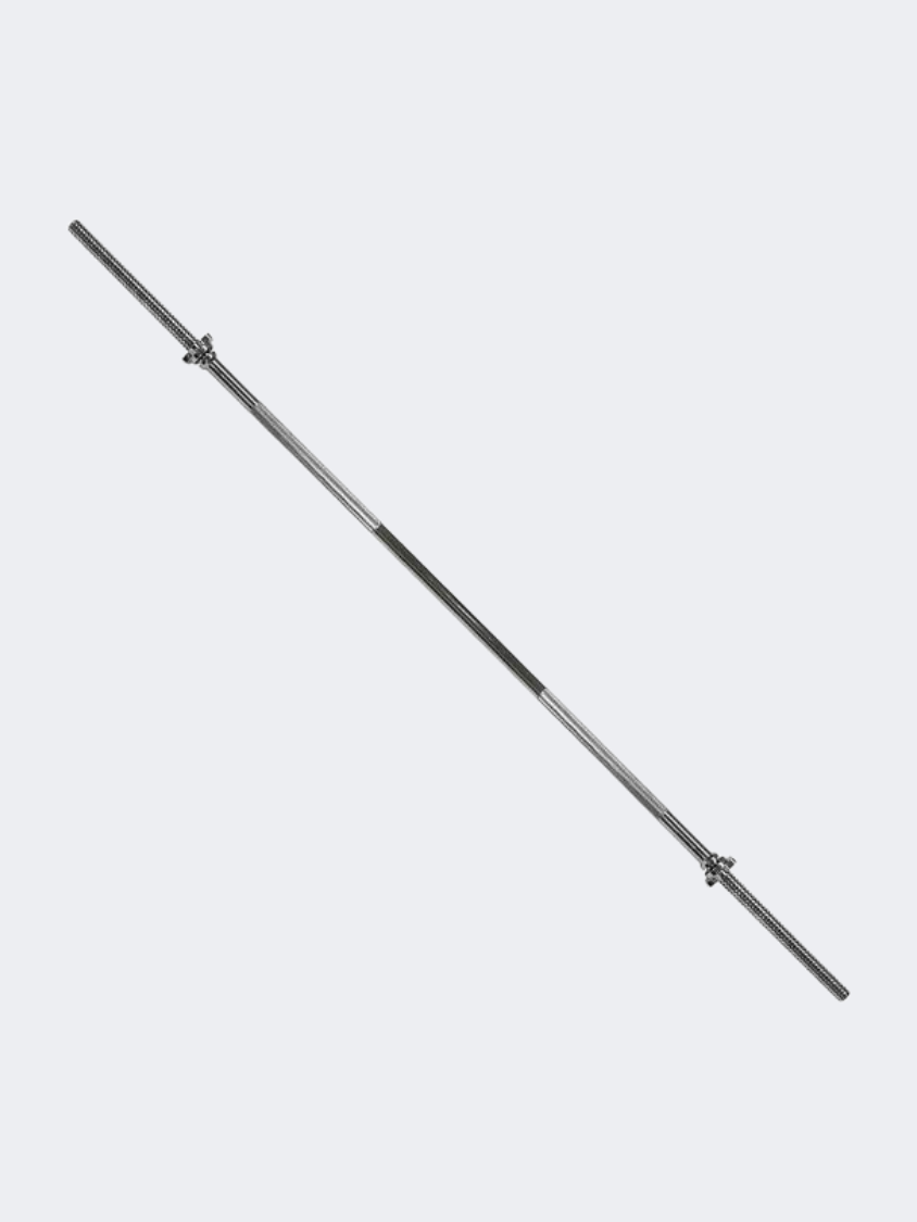 Fitness Factory قضيب ملولب، قطر 25مم، لون فضي