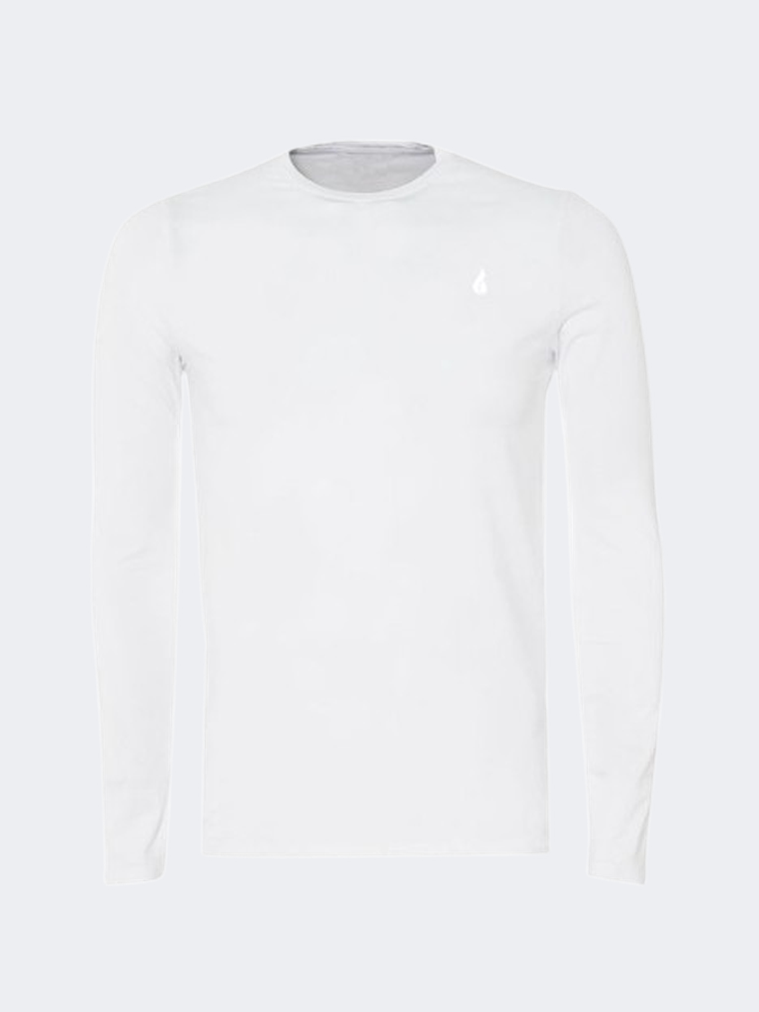 Oil And Gaz Classic Men Lifestyle R.Neck Long Sleeve White
