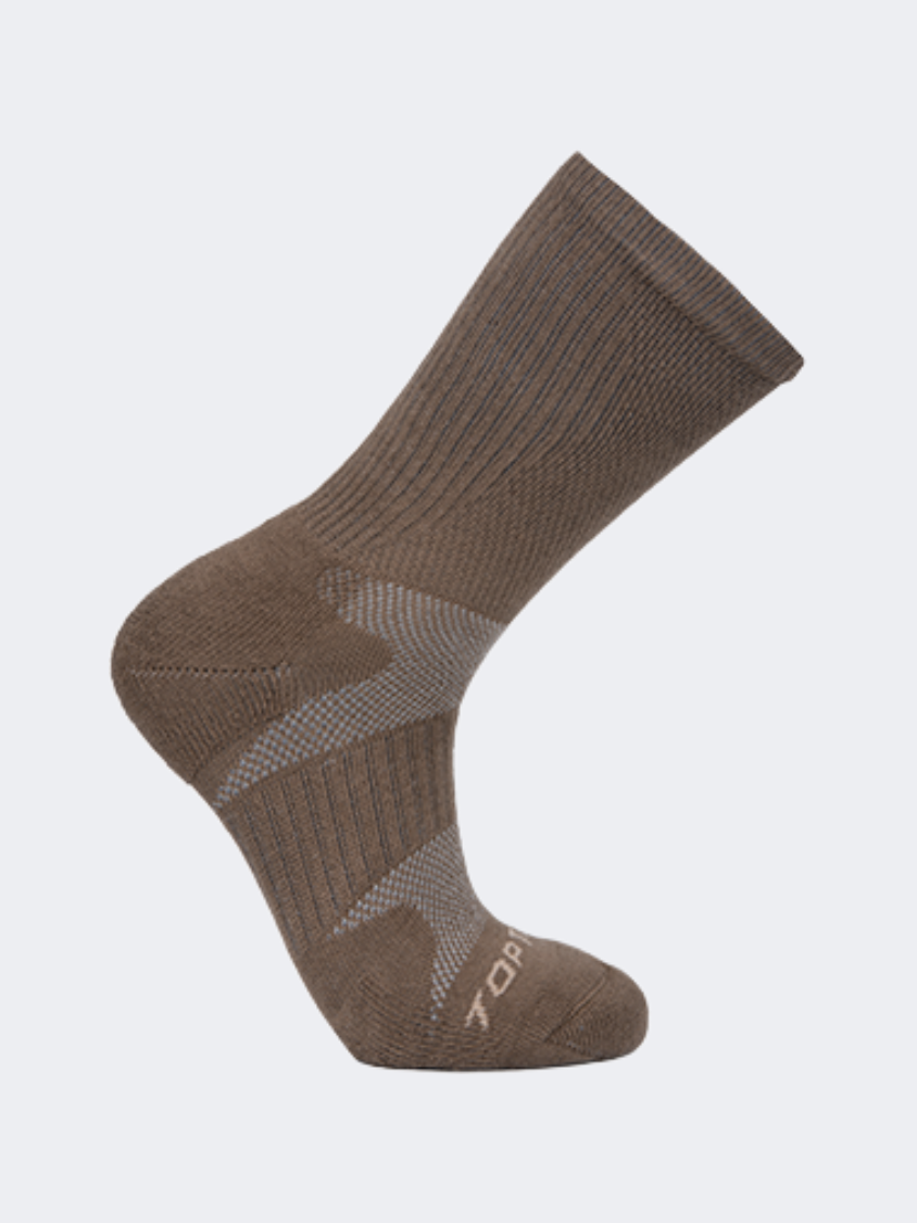 Topten Unisex Ankle High Hiking Socks Coyote