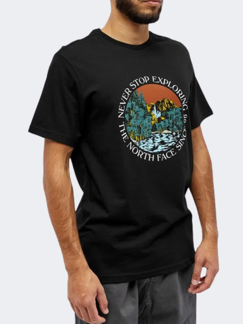 The North Face Seasonal Graphic Men Lifestyle T-Shirt Black/Brandy Brown