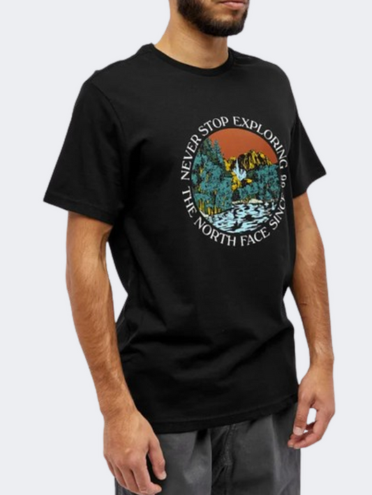 The North Face Seasonal Graphic Men Lifestyle T-Shirt Black/Brandy Brown