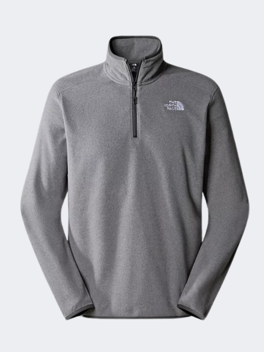 The North Face 100 Glacier  Men Hiking Long Sleeve Medium Grey Heather