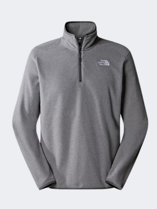 The North Face 100 Glacier  Men Hiking Long Sleeve Medium Grey Heather