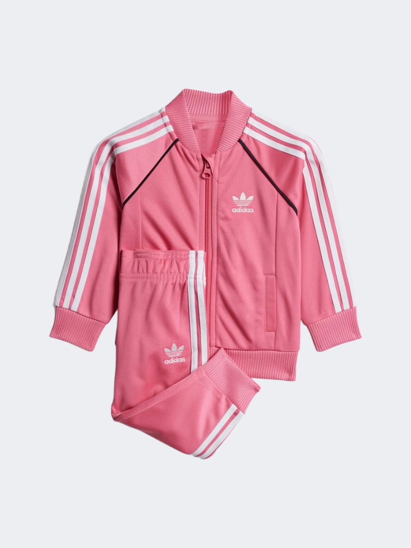 Adidas Adicolor Sst Baby-Girls Originals Tracksuit Pink Fusion/White