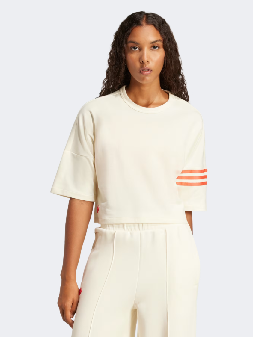 Adidas Neuclassics Women Original T-Shirt White/Real Coral
