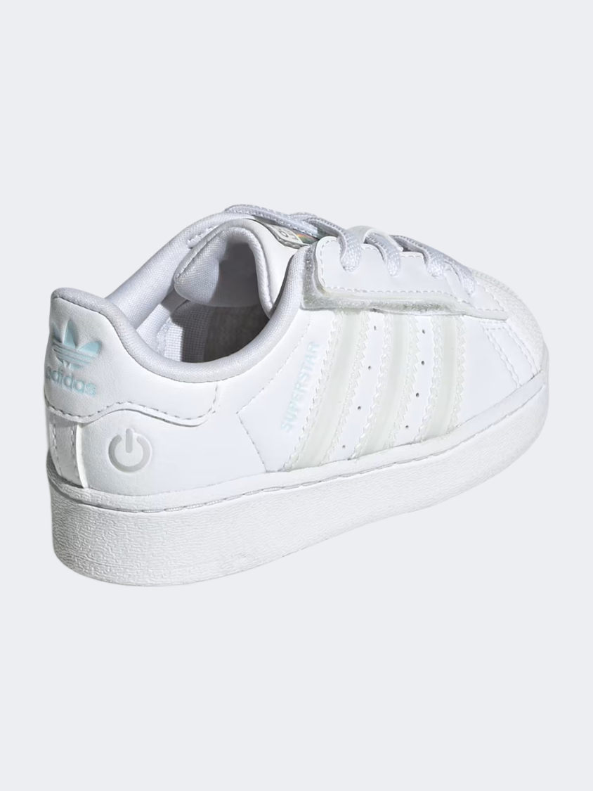Adidas Superstar Led Lights Infant-Girls Original Shoes Cloud White