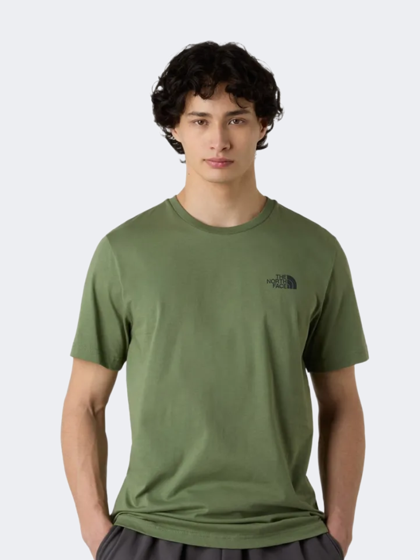 تي شيرت نمط حياة رجالي The North Face Mountain Sketch بلون بارك ميست