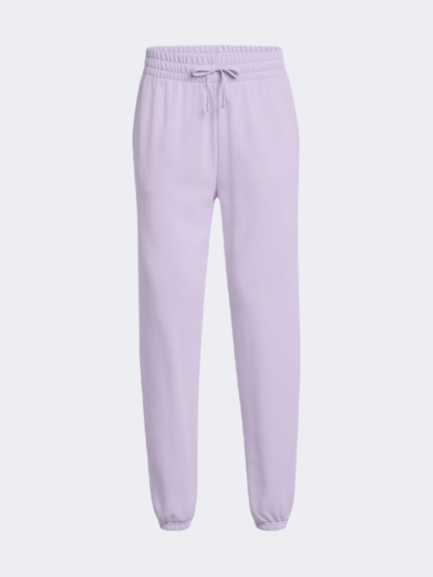 Under Armour Rival Terry Women Lifestyle Pant Salt Purple/White