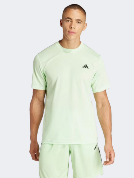 Adidas Essentials Base Logo Men Training T-Shirt Green Spark/Black