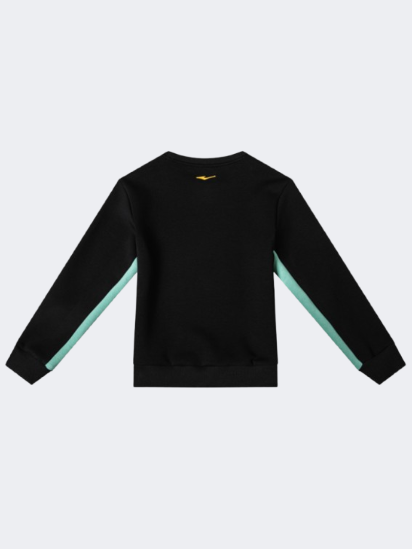 Erke Pullover Kids Boys Outdoor Sweatshirt Black