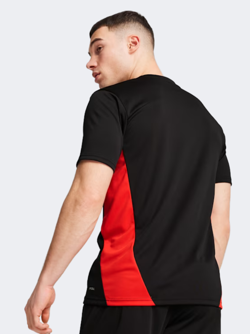 Puma Ac Milan Men Football T-Shirt Black/Red