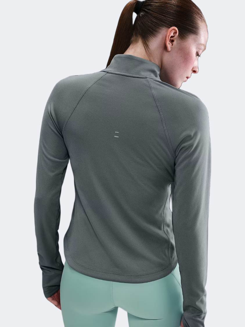 Nike Tempo Df Half Zip Women Running Long Sleeve Smoke Grey