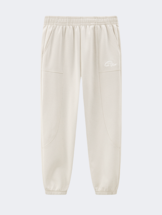 Erke Knitted Cropped Women Lifestyle Pant Light Khaki