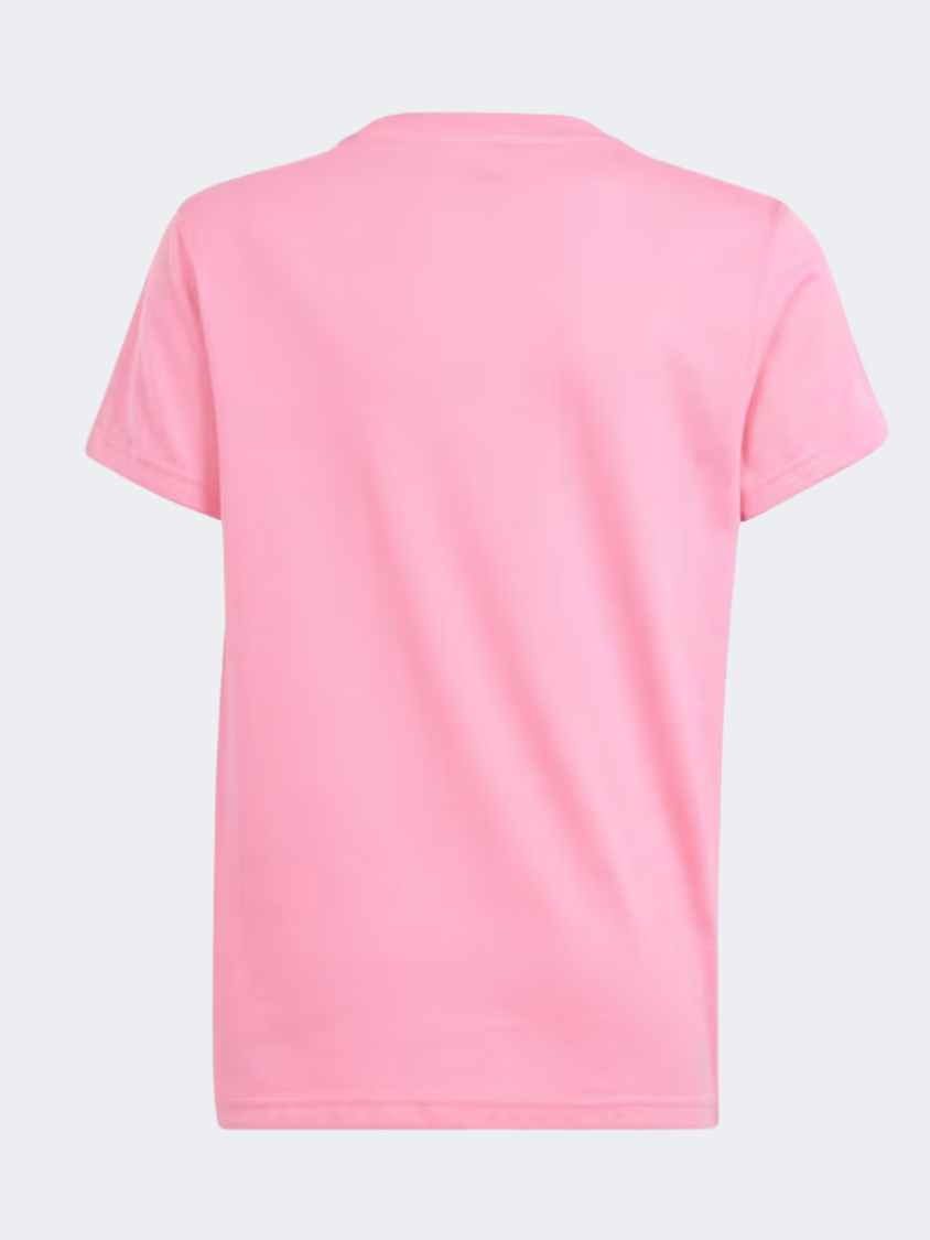 Adidas Trefoil Girls Original T-Shirt Pink Fusion
