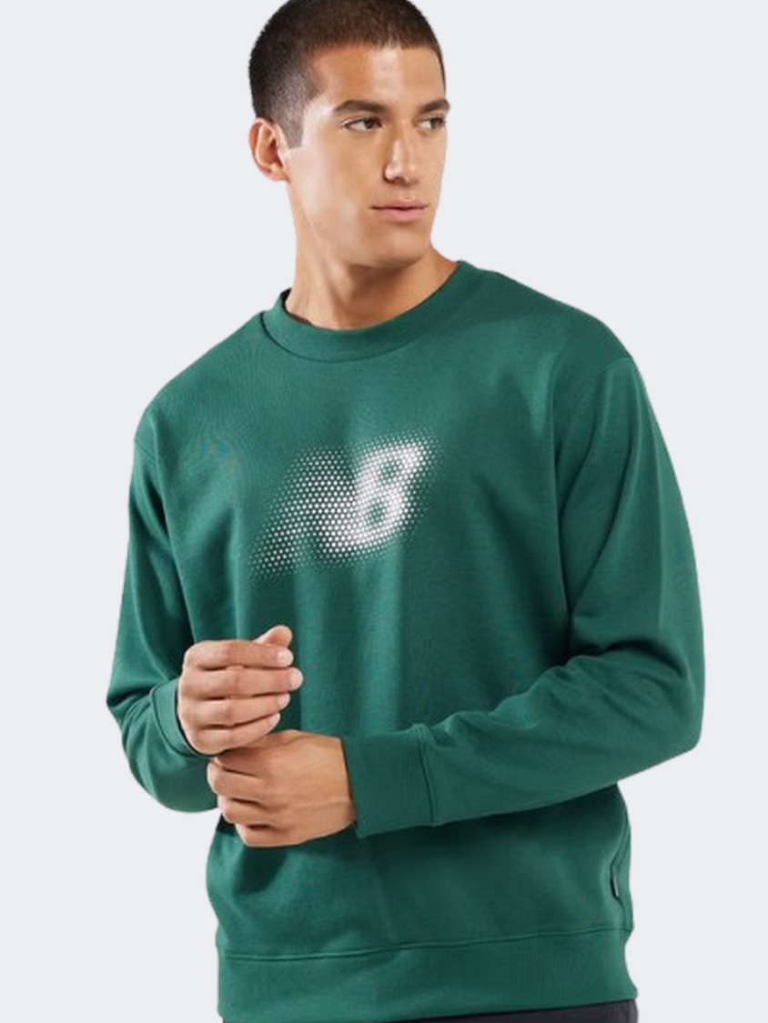New Balance Graphic Men Lifestyle Sweatshirt Nightwatch Green