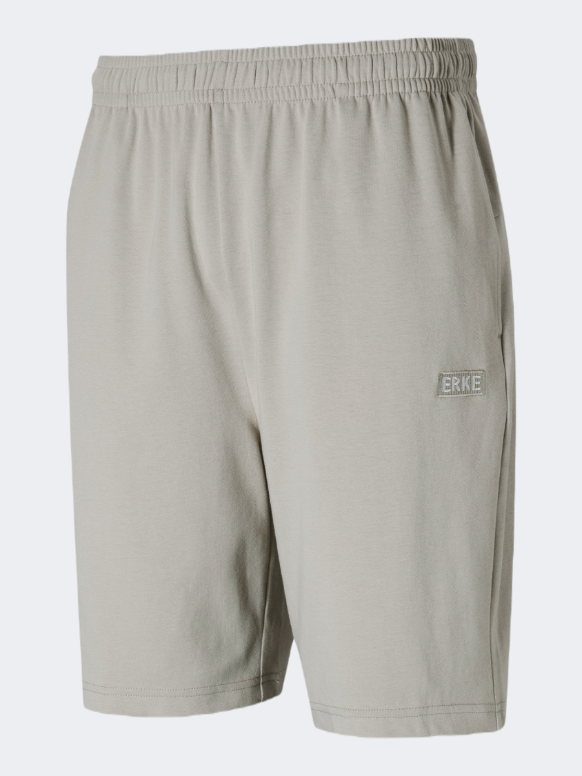 Erke Knitted Men Lifestyle Short Light Green