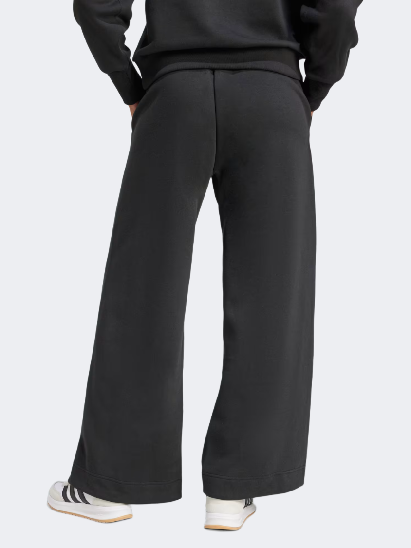 Adidas All Szn Fleece Loose Wide-Leg Women Sportswear Pant Black