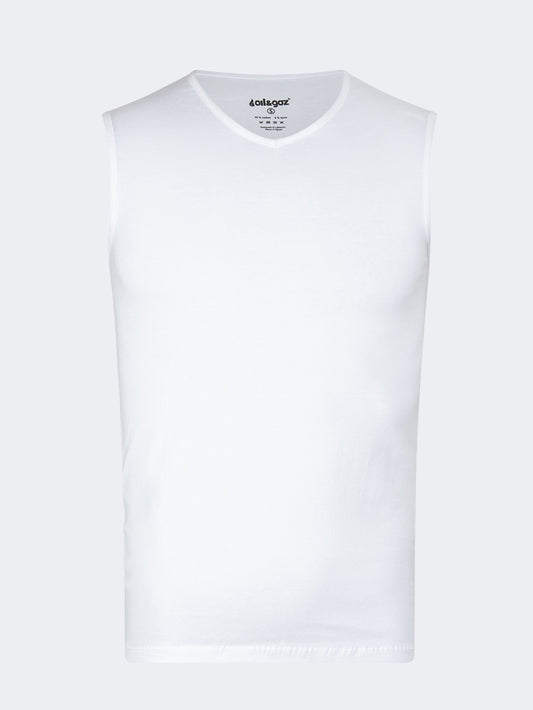 Oil And Gaz V Neck Men Underwear White