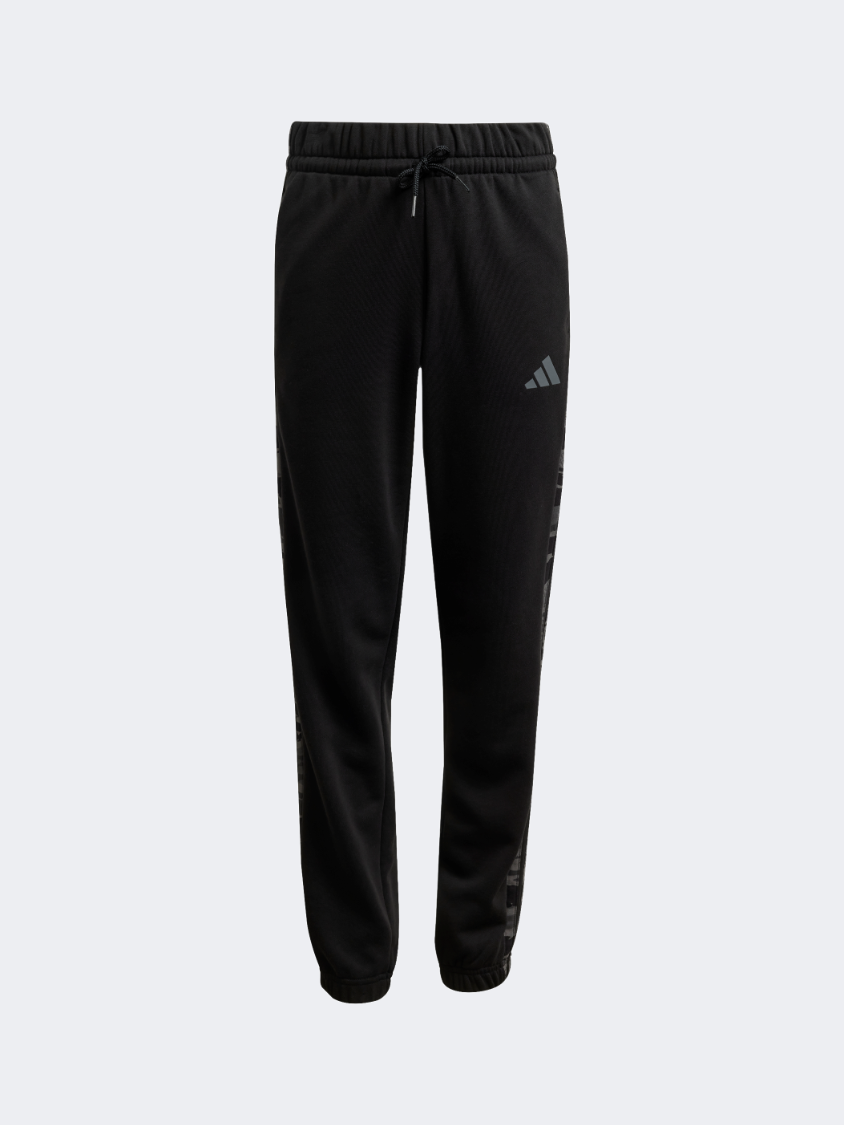Adidas Seasonal Essentials Camo Joggers Kids-Boys Sportswear Pant Black/Multicolor